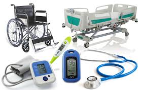 Home healthcare medical equipment including hospital bed and wheelchair